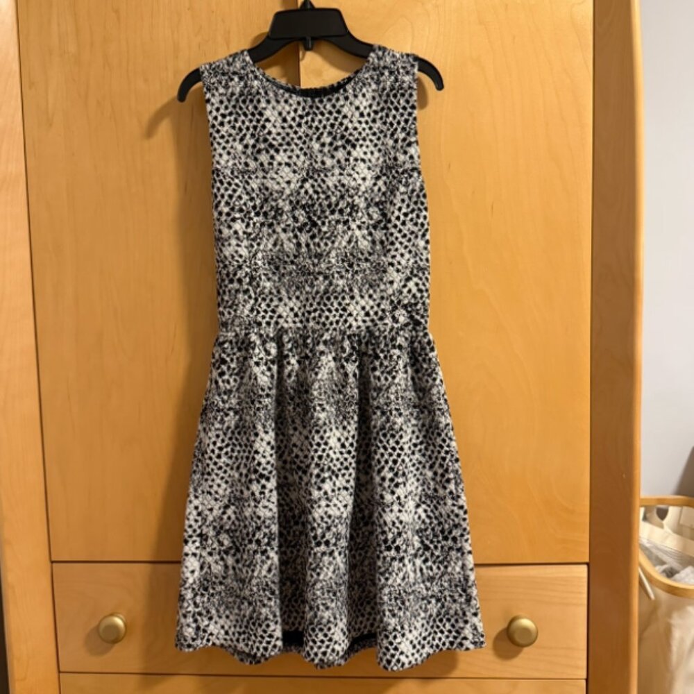 Aqua snake print dress